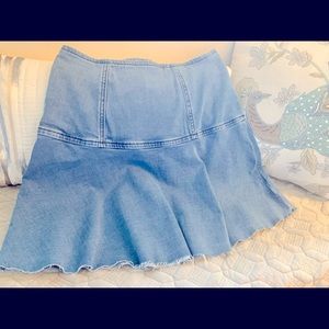 We The Free, lightweight stretchy denim skirt